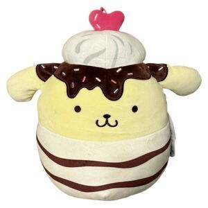 Squishmallows Pompompurin Ice Cream Sundae 8" Plush Sanrio Hello Kitty Squad